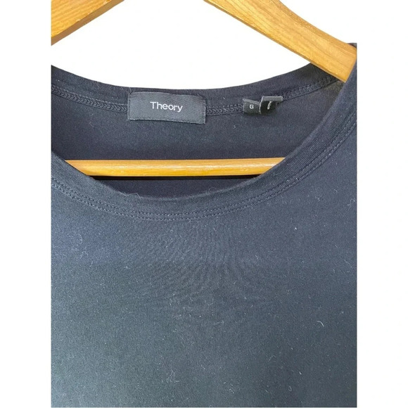Theory Gaskell Black tshirt size large - Picture 3 of 7
